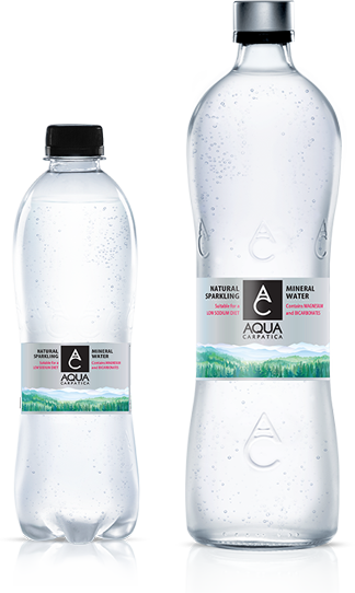 天然炭酸水のボトル２種